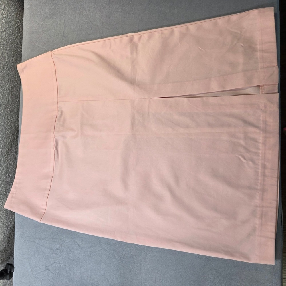 Banana Republic Pink/Peach Pencil Skirt Size 4 Cotton Blend Knee Length